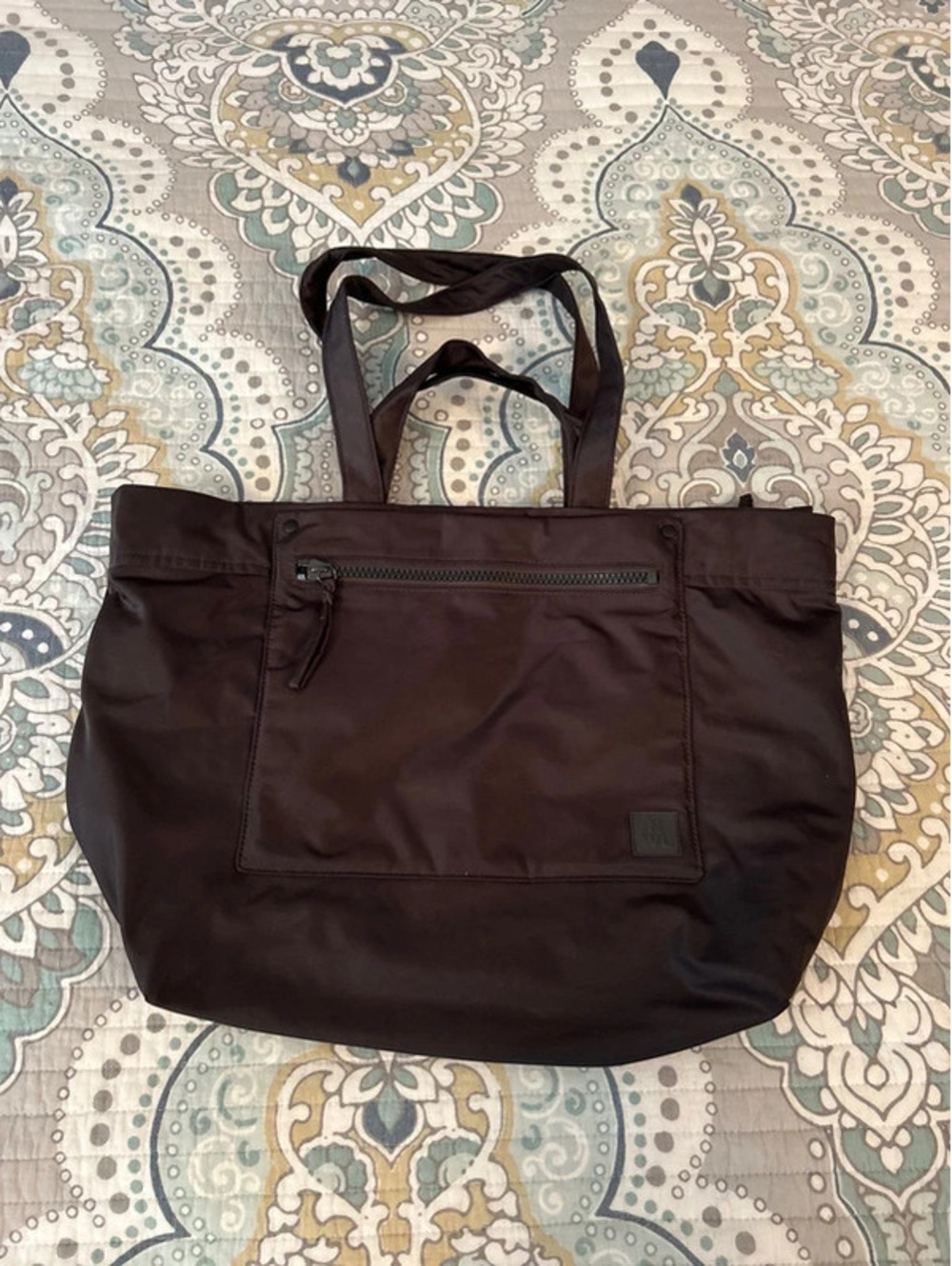 Madewell black travel tote